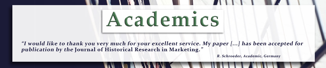 Academic editing service