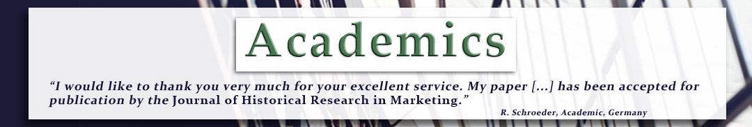 Academic editing service